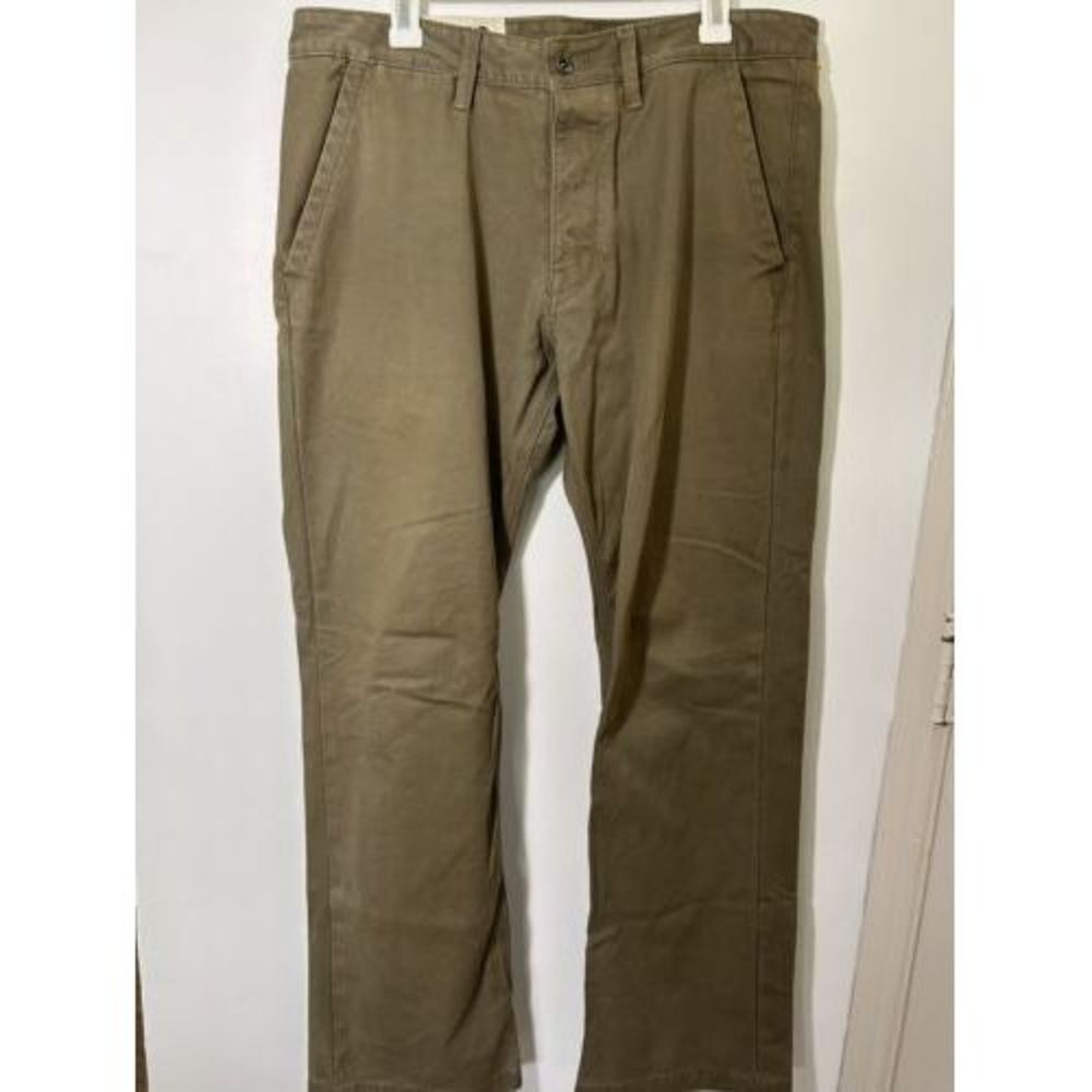 Hayes Beige Chino Pants SF CA Casual Canvas‎ Size 34X32